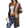 Astylish Plus Size Long Sleeve Cardigan Tops for Women Striped