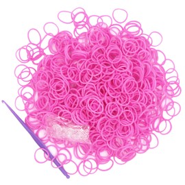 3000PCS Loom Rubber Bands Kit with 75 Clips,5 Hooks, Premium Bracelet Making Kit for Kids Weaving DIY Crafting Gift(Pink)