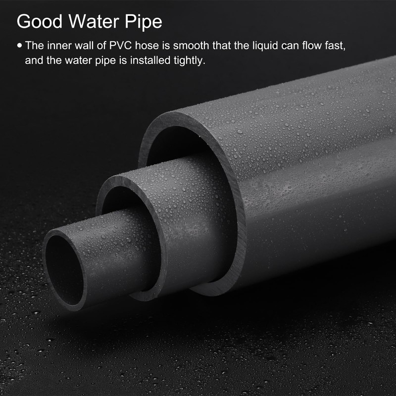 MECCANIXITY 6.3 Inch PVC Rigid Tube Round Pipe 152mm ID
