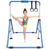 Tepemccu Expandable Gymnastics Bars, Adjustable Height Gymnastic Horizontal Bars, Children