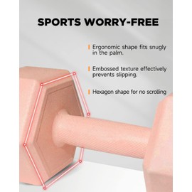 ZTTENLLY Dumbbell Sets - 5/10/15/20/25/36 lb Dumbbells Pair Hand Weights Set of 2 - Easy Grip - Arm Weights for Men and Women, Home Gym Exercise Equipment for Workouts Fitness Strength Training