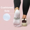 soxsense Cushion No Show Toe Socks For Women Five Finger
