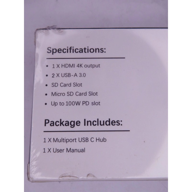Hiearcool USB Type C Hub 100W PD Slot, HDMI 4K,