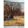 Pheasants Tractor Farm Scene Wallpaper Border - Brown