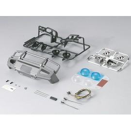 Killerbody Led Upgrade Set with Alloy Bumper Metallic Black 1/10 Land Cruiser 70 Hard Body for 48689
