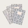 etmamu 1073 Set of 4 A5 Notebooks, Ornamental Floral and