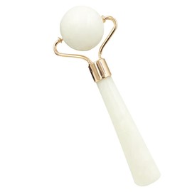 Mikinona Natural Jade Roller Face Massage Tool Skin Care Beauty Roller Portable for Gentle Anti-aging Facial Treatment Random Color