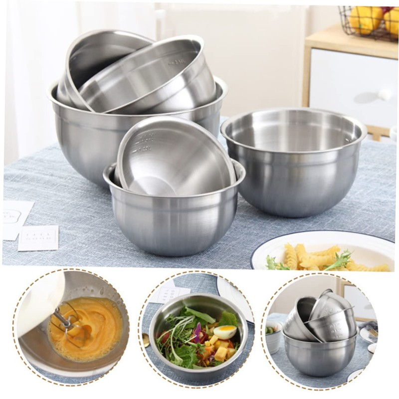 Zerodeko Anti-Rust Egg Beating Pot Fruit Bowl Salad Mixing Bowl