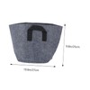 Mipcase Non-Woven Planting Bag Round Bucket Gardening Pouch Long-Lasting and