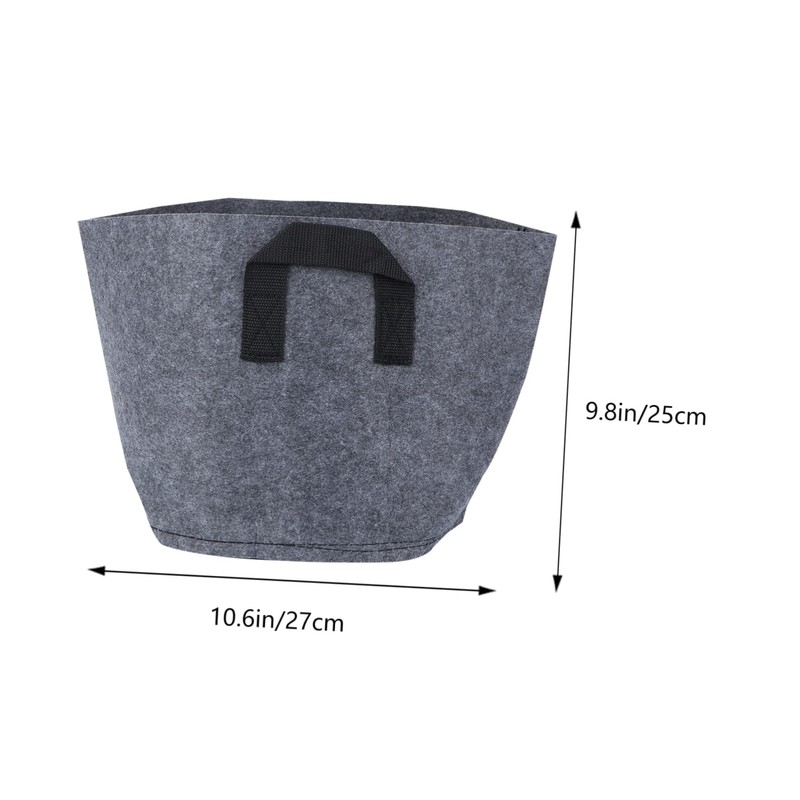 Mipcase Non-Woven Planting Bag Round Bucket Gardening Pouch Long-Lasting and