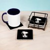 CafePress Peanuts Snoopy Tumbled Stone - Set of 4 Coasters