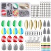 Fishing Lure Making Supplies Kit Walleye Spinner Rigs Kit, 146pcs