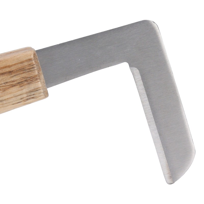 4pcs Hoof Knife Carbon Steel Wooden Handle Left and Right