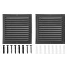 PATIKIL 10"x10" Aluminum Gable Vent, 2Pcs Exterior Wall Outlet Vent