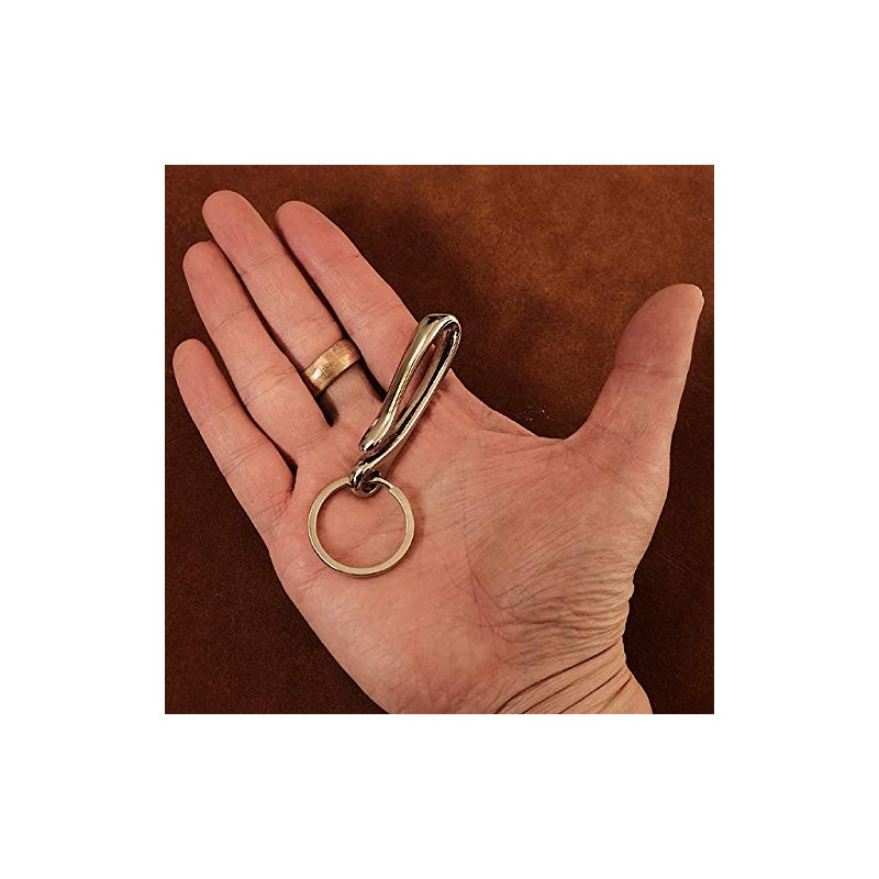 BRASS STORE Key Hook (Silver), Silver, Key Chain, Fish Hook,