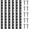 MorningRo 6 Pcs Dual Track Upright Wall Shelving System Heavy