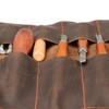 Tourbon Full Leather Knife Roll Carving Tool Organizer Craft Carrier