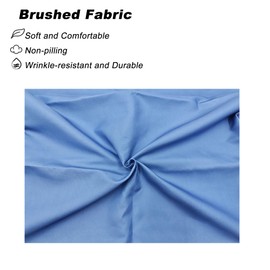 LeoTube Body Pillow Pillowcase for Most Body Pillows, Body Pillow Cover Compatible with Utopia Bedding Full Body Pillow for Adults-Envelope Closure & Breathable & Soft-Cover ONLY (Blue)(20x54inch)