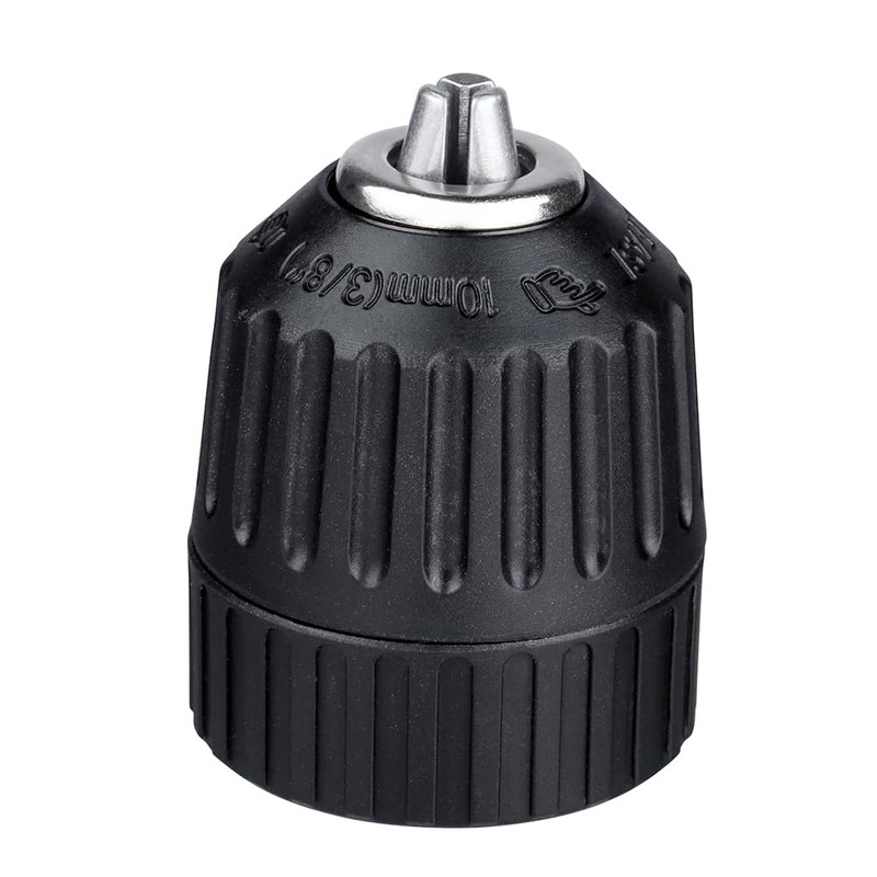 Bestgle 0.8-10mm Capacity Keyless Drill Chuck Adapter 3/8-24UNF Thread Quick