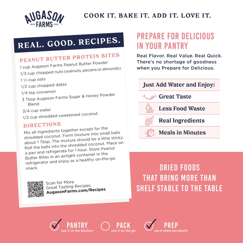 Augason Farms Peanut Butter Powder Can, Emergency Food Supply, Everyday