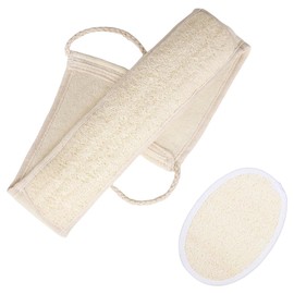 Luffa Schwamm Rückenscrubber, 2 Stück Rückenschrubber Luffaschwämme, Natürliches Luffa Handtuch, Peeling Rückenschrubber,V ollständiger Rückenwascher, für bath dusche exfoliating body