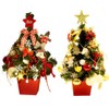 Mini Christmas Tree Decoration with Light Artificial Christmas Trees Decorated