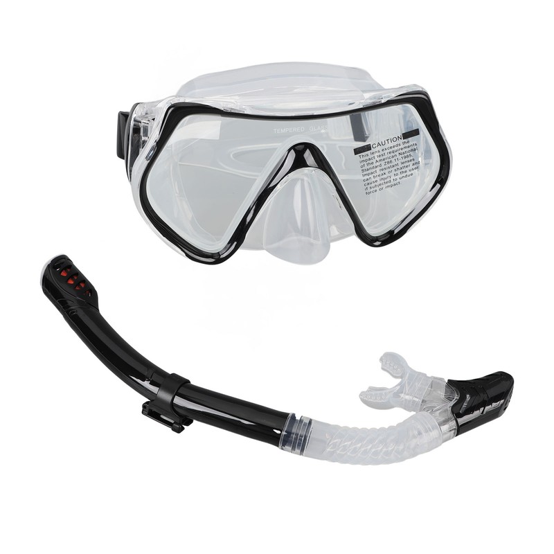 Diving Goggles Silicone Glass Plastic Ultra Clear Comfortable Adjustable Diving