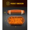 Partsam 14Pcs 4 Inch Rectangle LED Trailer RV Marker Clearance