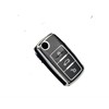 Genérico Funda para Llave de VW 3 Botones (Negro)
