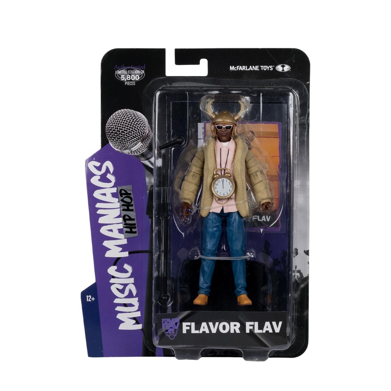 Music Maniacs Hip Hop Flavor Flav 6in Action Figure McFarlane