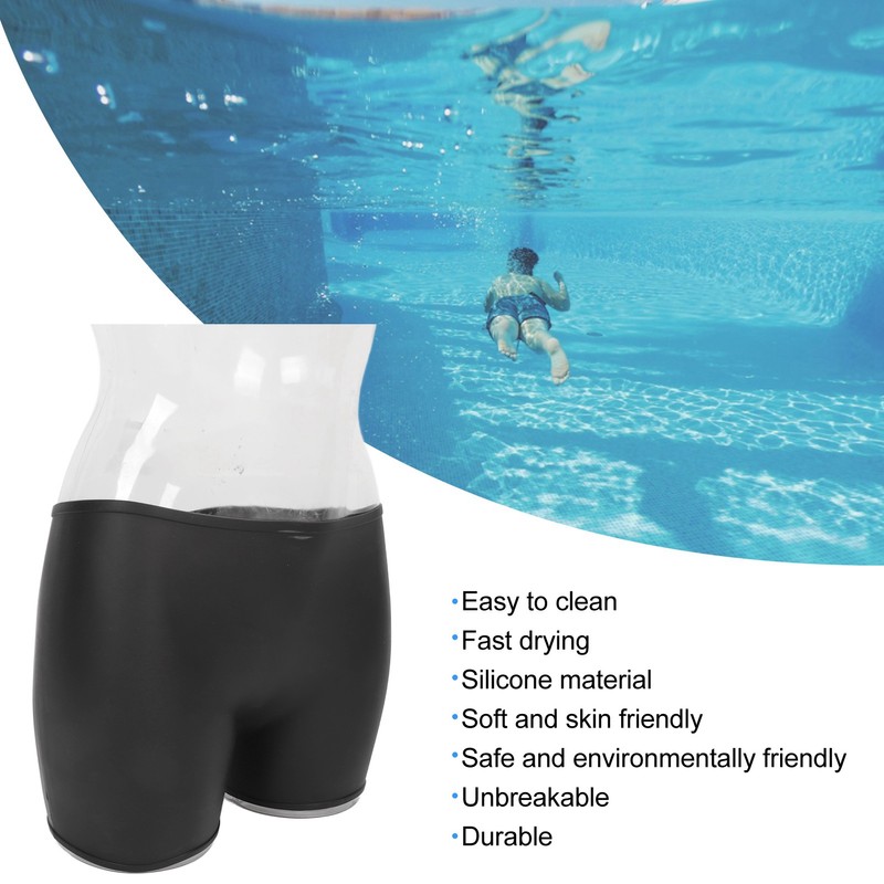 Women Silicone Swim Short Waterproof Leakproof 4 Corner Swimming Shorts