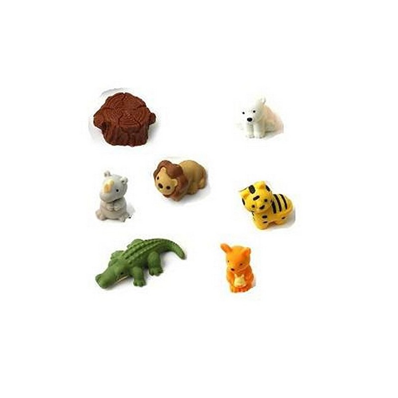 Iwako Japanese Safari Eraser Set (38328)