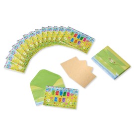 Papyrus Thank You Cards with Envelopes, Glitter Hearts (14-Count)