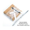BETTERLINE Rustic Wedding Guest Book Made of Burlap and Lace