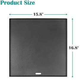 EasiBBQ Crafted Flat Top for Weber Genesis & Spirit 2016+ Grills, 7672 Cooking Griddle for Weber Genesis E/EX-325s S/SX-325s, Spirit I & II E/S 210 E/S 215 ES/ 220 E/S 310 E/S 320 E/S 330 SP-320