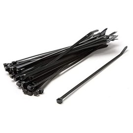 XLC Unisex - Adult Cable Ties - 2501200010 Cable Ties, Black, 2.5 mm EU