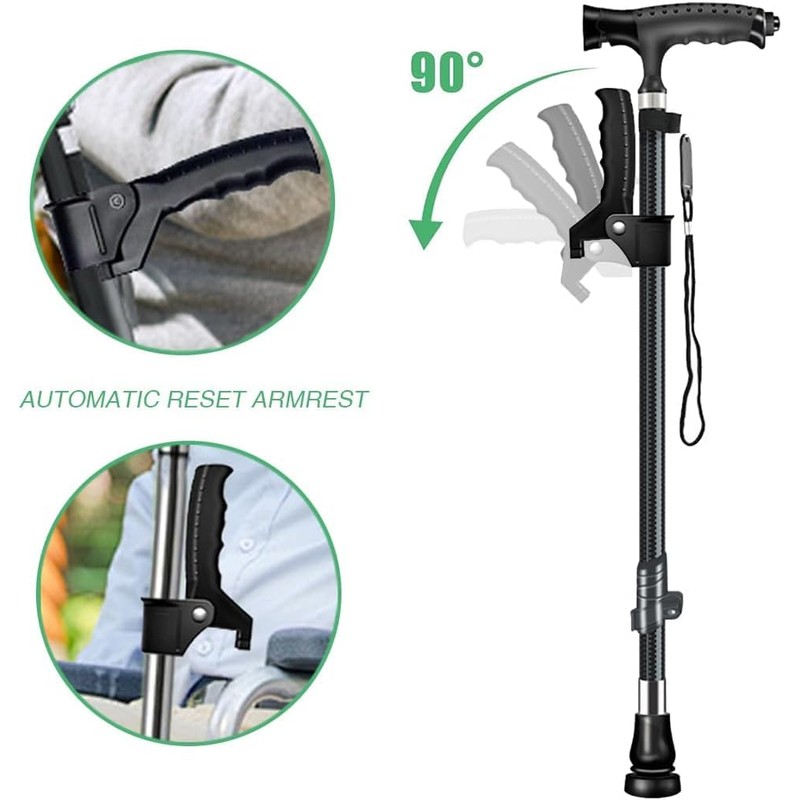 Cane Handle for Standing Aids Seniors, Stand Assist Walking Upright