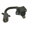 POLLAK 12-727EP 7 Way RV Plug to 7 Way HD Nylon Socket Harness Adapter