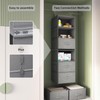 Vailando 6-Tier Hanging Shelves for Closet, Two 3-Shelf Hanging Closet