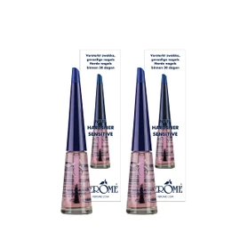 Herome 2 Pack Sensitive Nail Hardener - Nail Enhancer Guaranteed Solid Nails within 30 Days With Keratin, No Formaldehyde (Nail Hardener Sensitive) - 2 x 10 ml