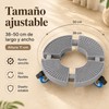 Base para Maceta con Ruedas Soporte para Plantas Rodante Ajustable