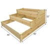 Panacea 82203 Cedar Three-Tiered Stair Step Garden Bed, 4'L x