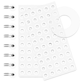 2500 Pack Self-Adhesive Hole Reinforcement Stickers, 1/4" Diameter Hole Punch Reinforcement Labels for School Home and Office, Clear, Non-Printable