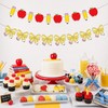 Back to School Decorations, Pencil Apple Bow Banner Garland NO