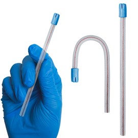 EZGOODZ Saliva Ejectors Dental, 6 Inches. Pack of 1000 Clear Suction Tube with Blue Tip. Disposable Mouth Suction for Saliva Adult. Medical Grade Dental Supplies. Flexible Mouth Aspirator
