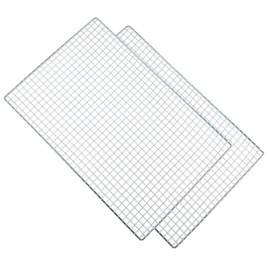 Roasting Racks, 2 Pcs 11.8 Inch x 7.9 Inch Stainless Steel Grill Racks Grid Net for Baking and Cooling of Barbeque in Oven, Party, Dinning and Outdoors (2, 11.8 inch x 7.9 inch)