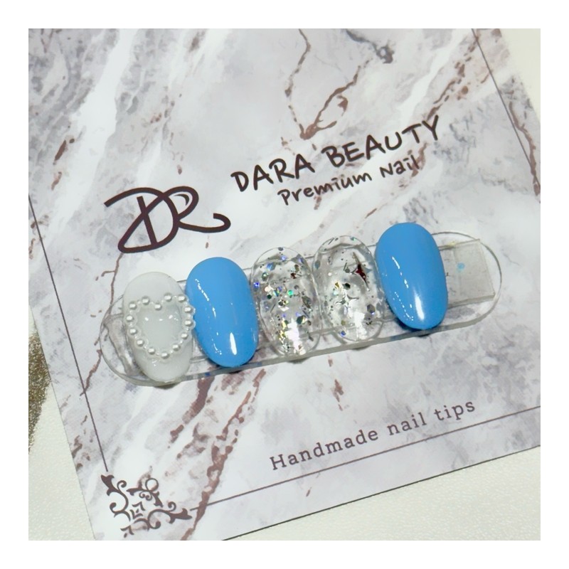 Dara Beauty November Art of the MonthPearl Heart Nail❣ -