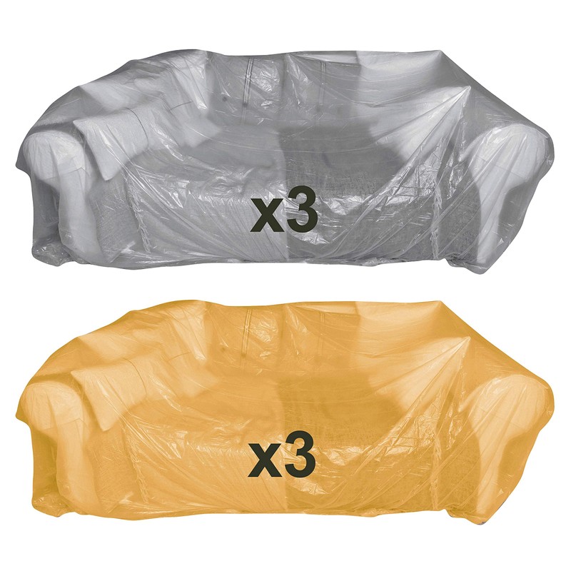 brackit MT2251 Dust Sheets, Gold/Silver (6 Pack)