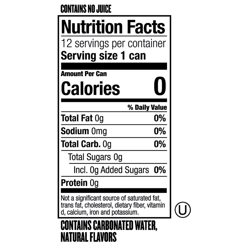 Polar Beverages Seltzer Water Original, 12 fl oz cans, 12