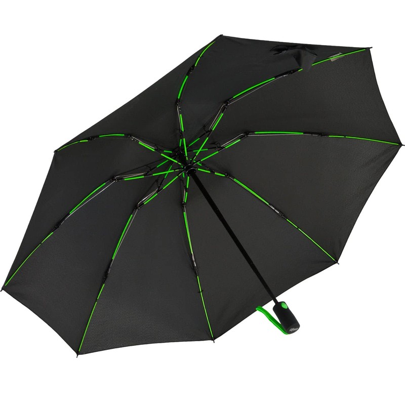 iX-brella Reverse Reverse Opening Fiberglass Pocket Umbrella with Coloured Spokes,